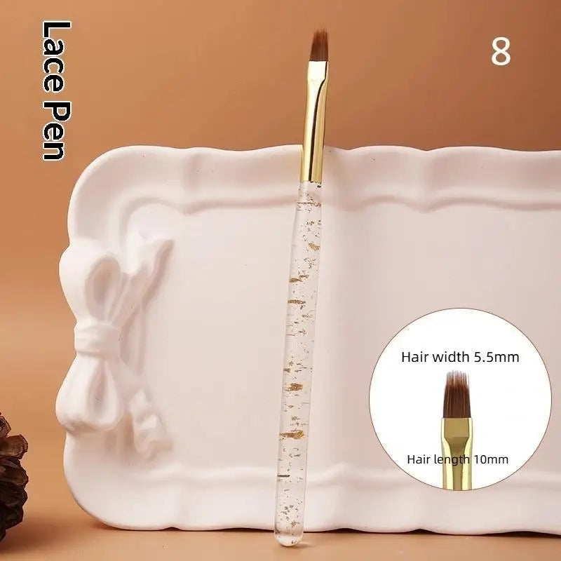 Professional UV Gel Acrylic Nail Art Brush Pen Detailed Painting Qme 8