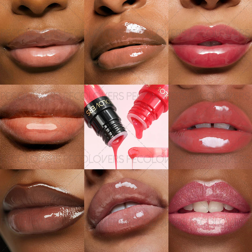 Hydrating Highlight Lip Oil Glaze Silky Moisturizing Gloss Balm Qme