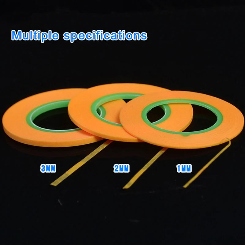 Model Spraying Coating Color Ultra Tape Fine DIY Special Masking Wide 1mm/2mm/3mm 18m Model Covering Tape Qme