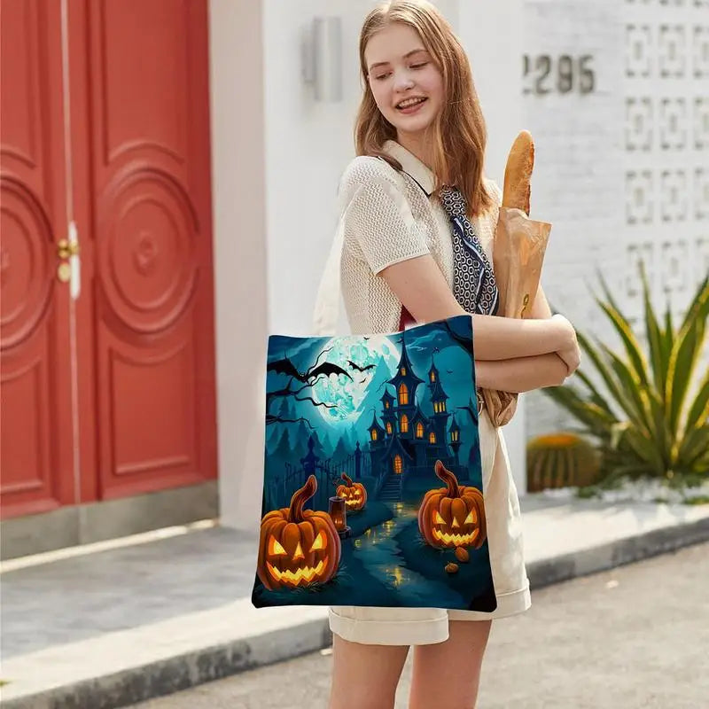 Christmas Supports Bags Canvas Large Capacity Party Decor Qme