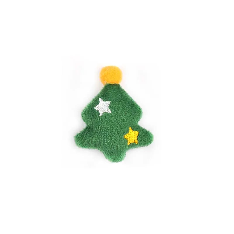 5Pcs 43-60mm Cartoon Santa Claus Elk Snowman Christmas Patches Appliques Handmade DIY Festival Crafts Decor Headwear Accessories Qme