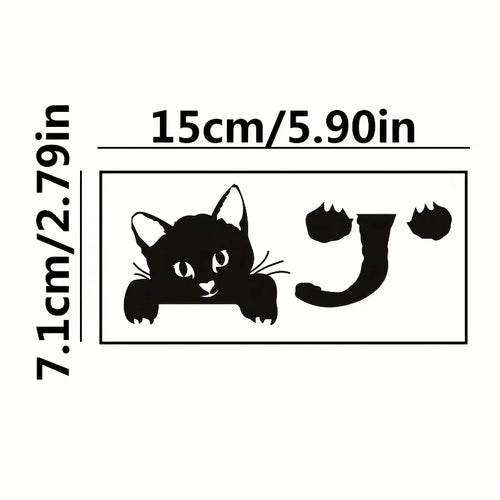 1 Cat Bedroom Switch Sticker Wall Paper Qme