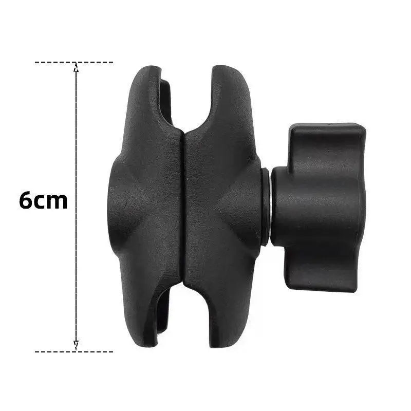 1 Ball Head Mount Adapter Pole Double Socket Arm Aluminum Alloy RAM Qme 6cm