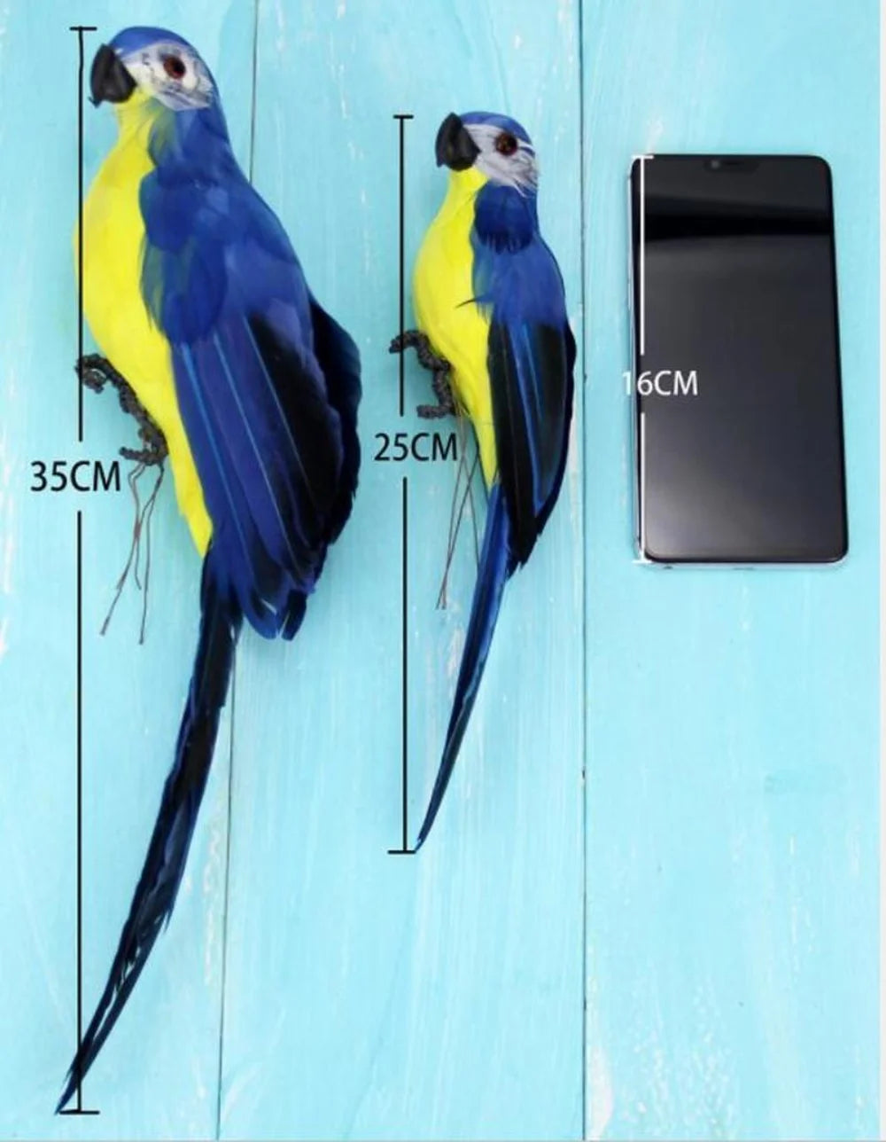 25 Creative Handmade Simulation Parrot Animal Bird Garden Props Qme