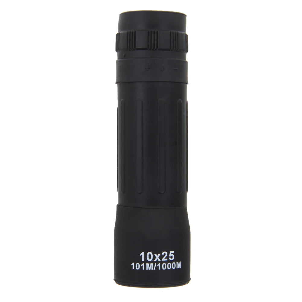 10x25 Monocular Telescope Night Vision Mini Outdoor Telescope Adjustable Focal Length with Cleaning Cloth for Outdoor Activities Qme Hunting Monocular