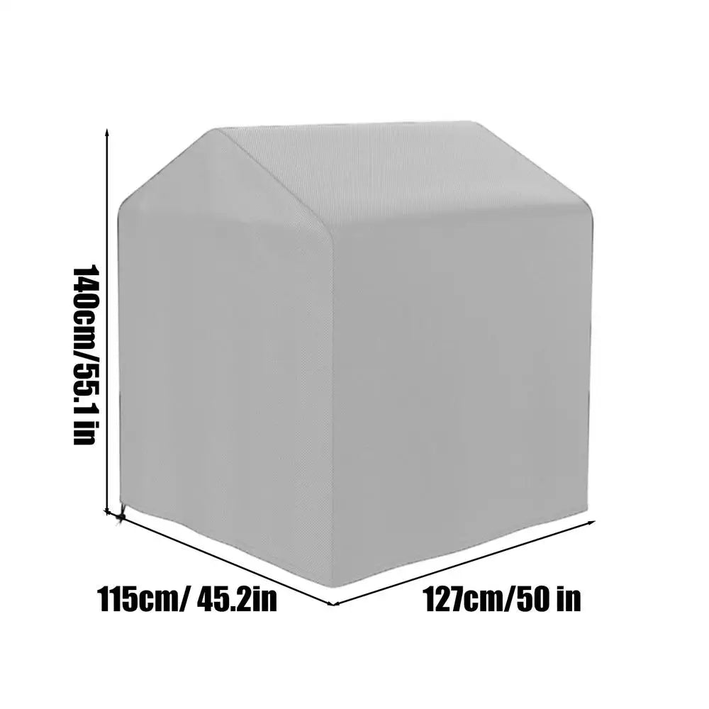 Playhouse Waterproof Tarp 210d Oxford Fabric With Drawstring Closure Outdoor Playhouse Cover For Patio Sports Parties Picnics Qme China Mainland Gray 127x115x140cm