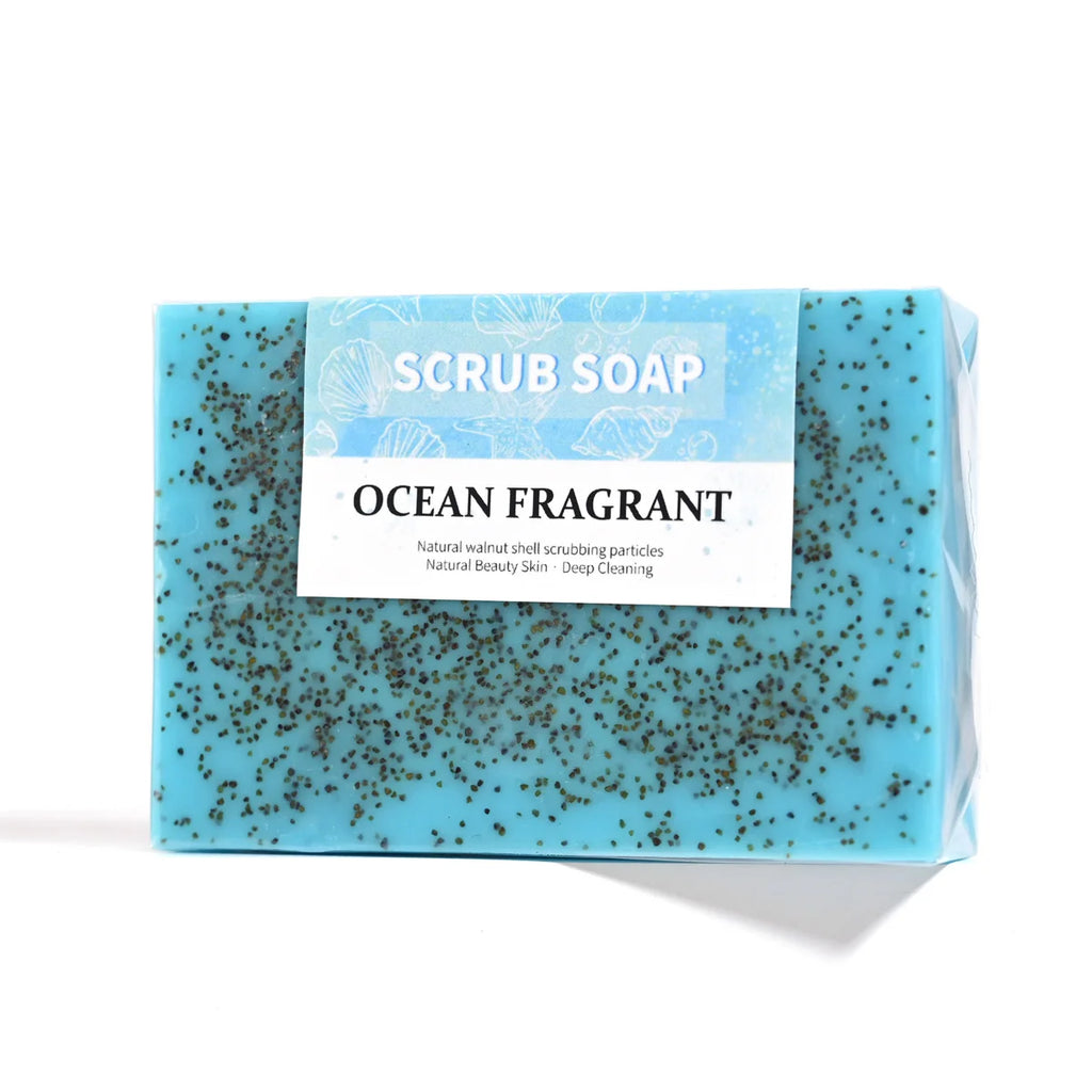 M+ Natural Handmade Sea Salt Whitening Scrub Soap Cleaning Polishing Qme