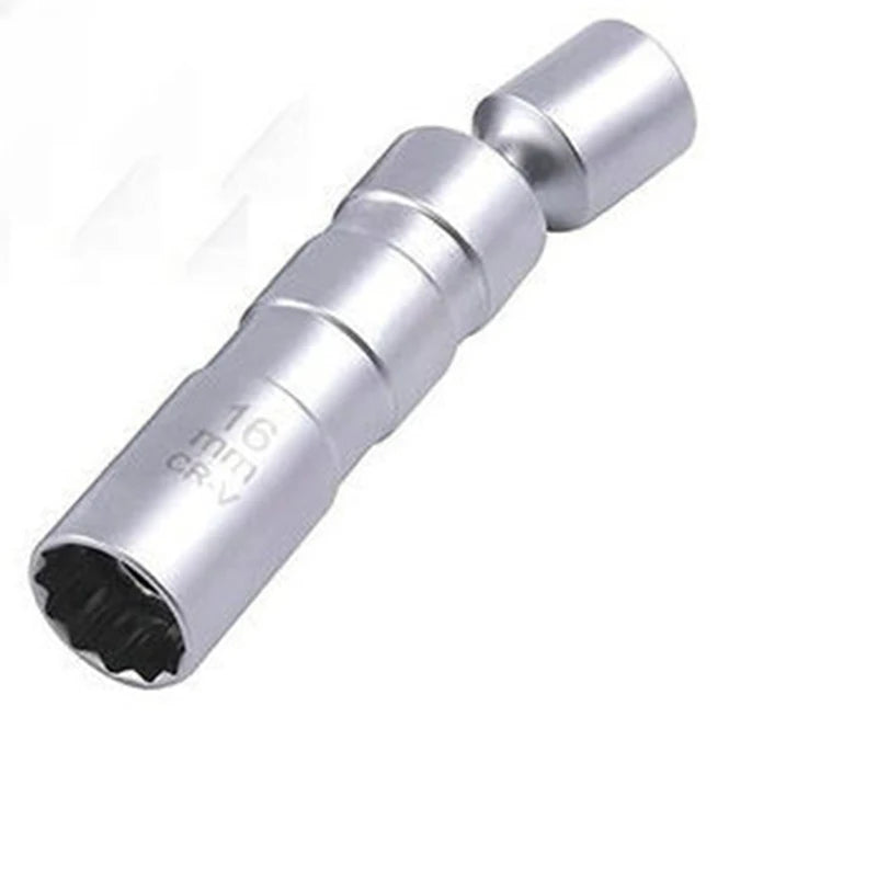 Magnetic Spark Plug Socket Key Wrench Adapter Swivel Long Extension Qme 16mm Short