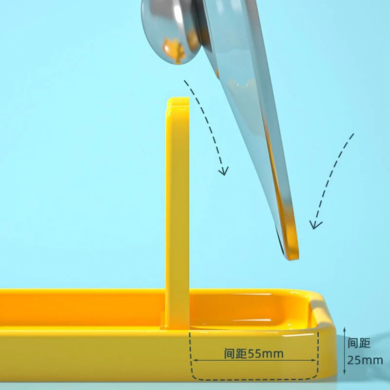 Foldable Pot Holder Plastic Spoon Holder Vertical Kitchen Storage Rack Suitable For Ladle Forks And Lid Rack Storage Rack Qme
