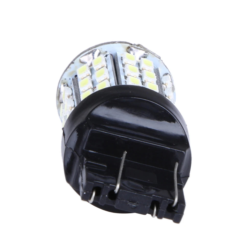 2pcs T20 W21W 7443 7440 LED 64-SMD 1206 LED Car Tail Bulb Brake Lights Reverse Lamp Daytime Running Signal Light Qme
