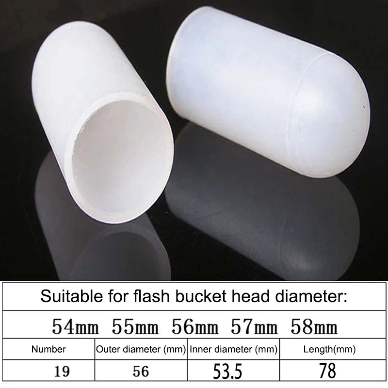 2Pcs Silicone Elastic Flashlight Lampshade For SP31 SP35 IF22A C8G IF25A SP36 S2 C8 EA01 TS21 Q8 14-75MM Torch Qme 54 58mm