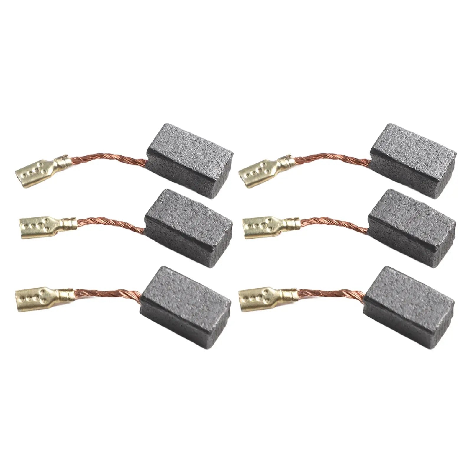 6pcs Carbon Brushes For Bosch 6.5x8x13mm GWS 7-100 GWS 7-115 E GWS 7-125 GOP250CE Carbon Brush Replacement Power Tools Qme
