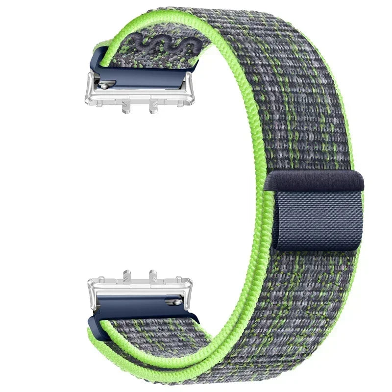 Nylon Loop Strap for Samsung Galaxy Fit 3 Adjustable Elastic Bracelet Watchband for iWatch Samsung Galaxy Fit3 Band Accessories Qme SGrU Galaxy Watch Fit 3