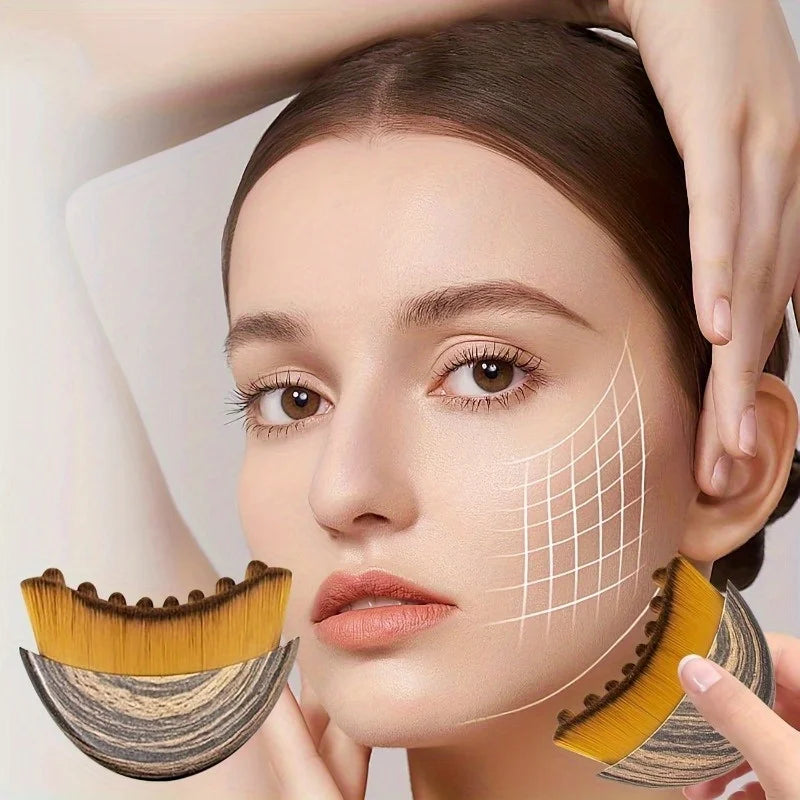 Lymphatic Drainage Brush Face Body Ergonomic Massager Tool Fits Skin Qme