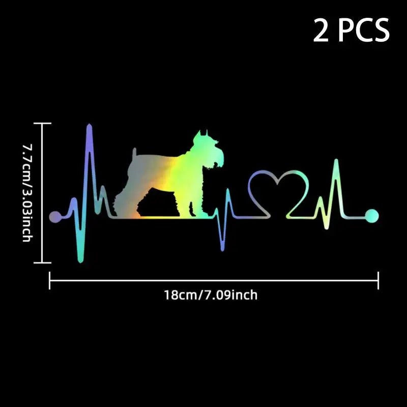 Car Sticker Pet Cat Heartbeat Lifeline Creative Truck Automobiles Qme A18