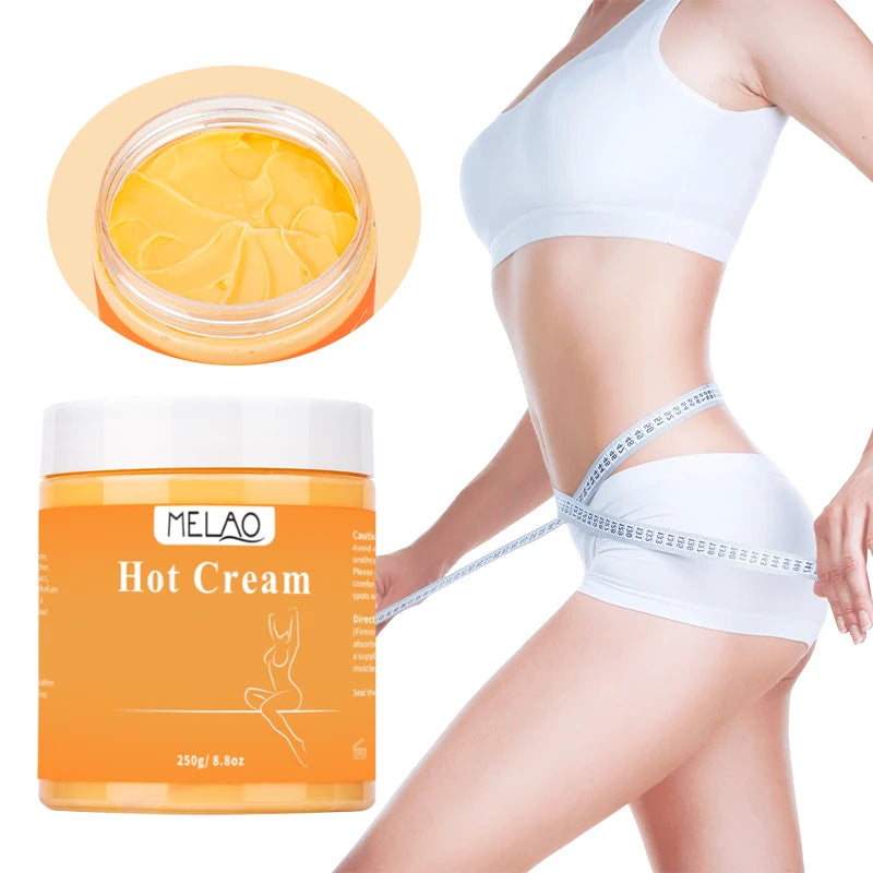 MELAO Hot Cream Massage Gel - Natural and 87% Organic Anti Cellulite Slimming Lotion Fat Burning Massage Weight Loss Cream Qme