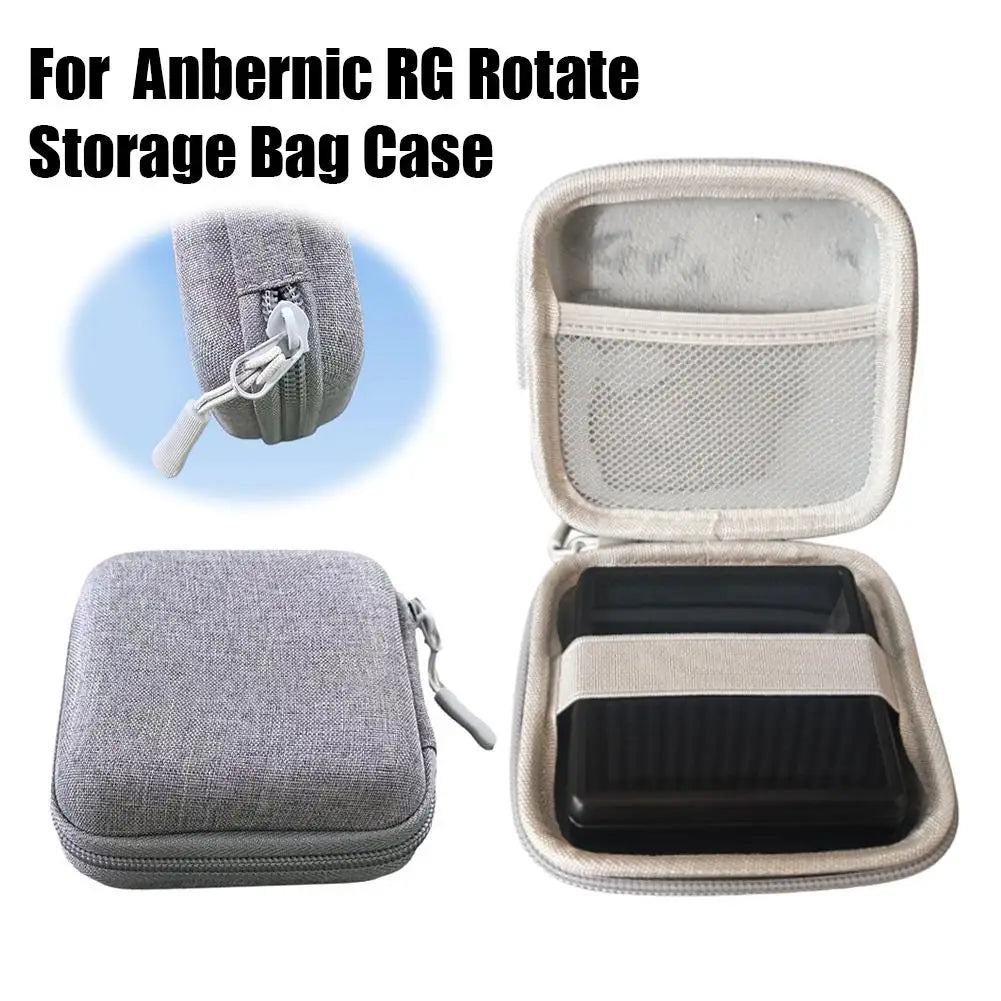 For ANBERNIC RG ROTATE Carrying Case Portable Storage Bag Protective Handbag Lightweight Shockproof Antiscratch Qme