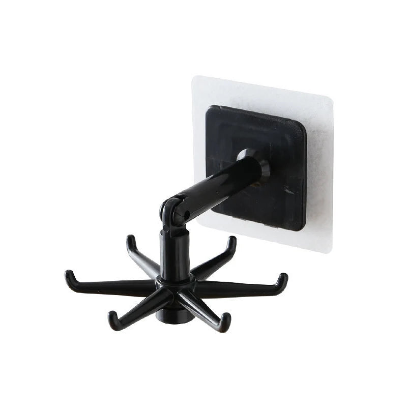 Organizer Storage Spoon Hanger Kitchen Gadgets Hook Multi-purpose Qme Black