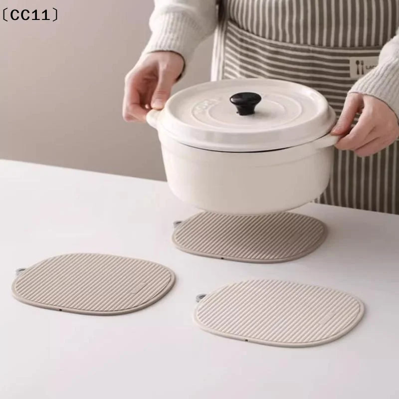 Silicone Trivet Mats Pot Holders Pots Pans Heat Resistant Counter Qme