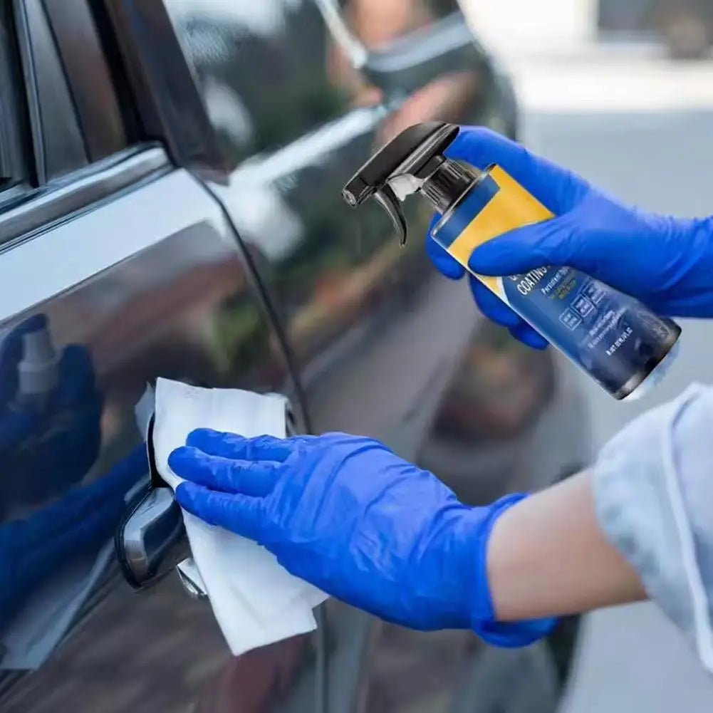 120ml Ceramic Coating Spray for Vehicles Scratch Remover Agent for Car High Protection Long-Lasting Vehicles Coating Spray Qme Default Title