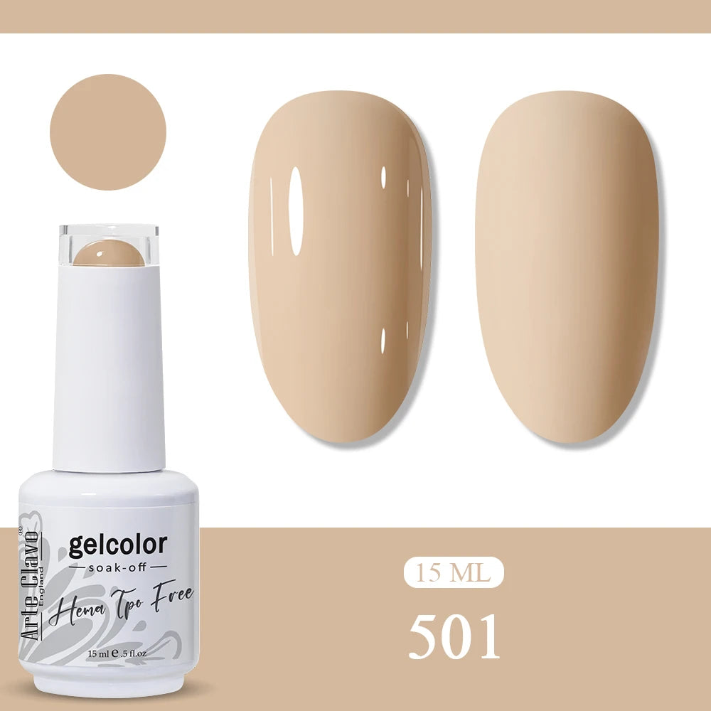 Arte Clavo Rainbow Gel Nail Polish Semi Permanent Art UV LED Lamp