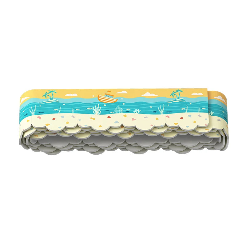 7.5cm Width Bathroom Sealing Tape 1.5m Self Adhesive Waterproof Toilet Caulk Tape PVC Kitchen Oil-Proof Sink Edge Corner Strip Qme ocean 2PCS