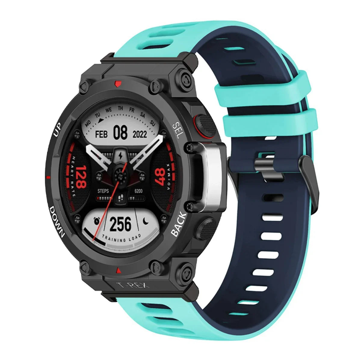 Soft Silicone Strap For Huami Amazfit T-Rex 3 Smart Watch Band Sports Bracelet For Xiaomi Amazfit T-Rex/T-Rex2 Correa Wristband Qme TealMU Amazfit T-Rex 2Ultra