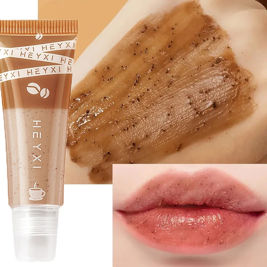 Coffee Lip Moisturizing Scrub Hydrating Water Locking Brightening Qme