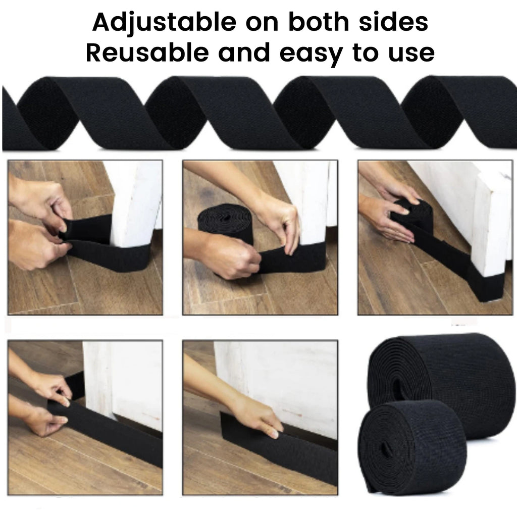 Home Under Couch Blocker Dustproof Adhesive Strap Under Couch Blocker Adjustable Multifunction Edge Baffle Fixed Strap Qme