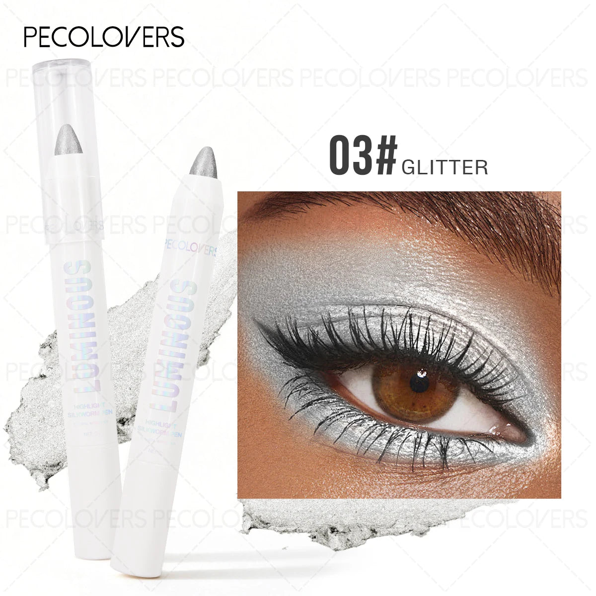 Pearl Shimmer Brown Tones Eyeshadow Pencil Under Eye Brightener Stick Qme 03