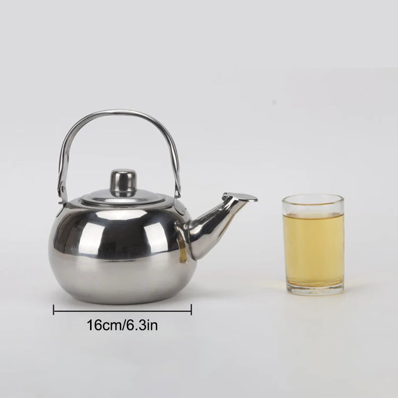 Stainless Steel Water Kettles Teapot Infuser Filter Coffee Kettle Qme M Silver