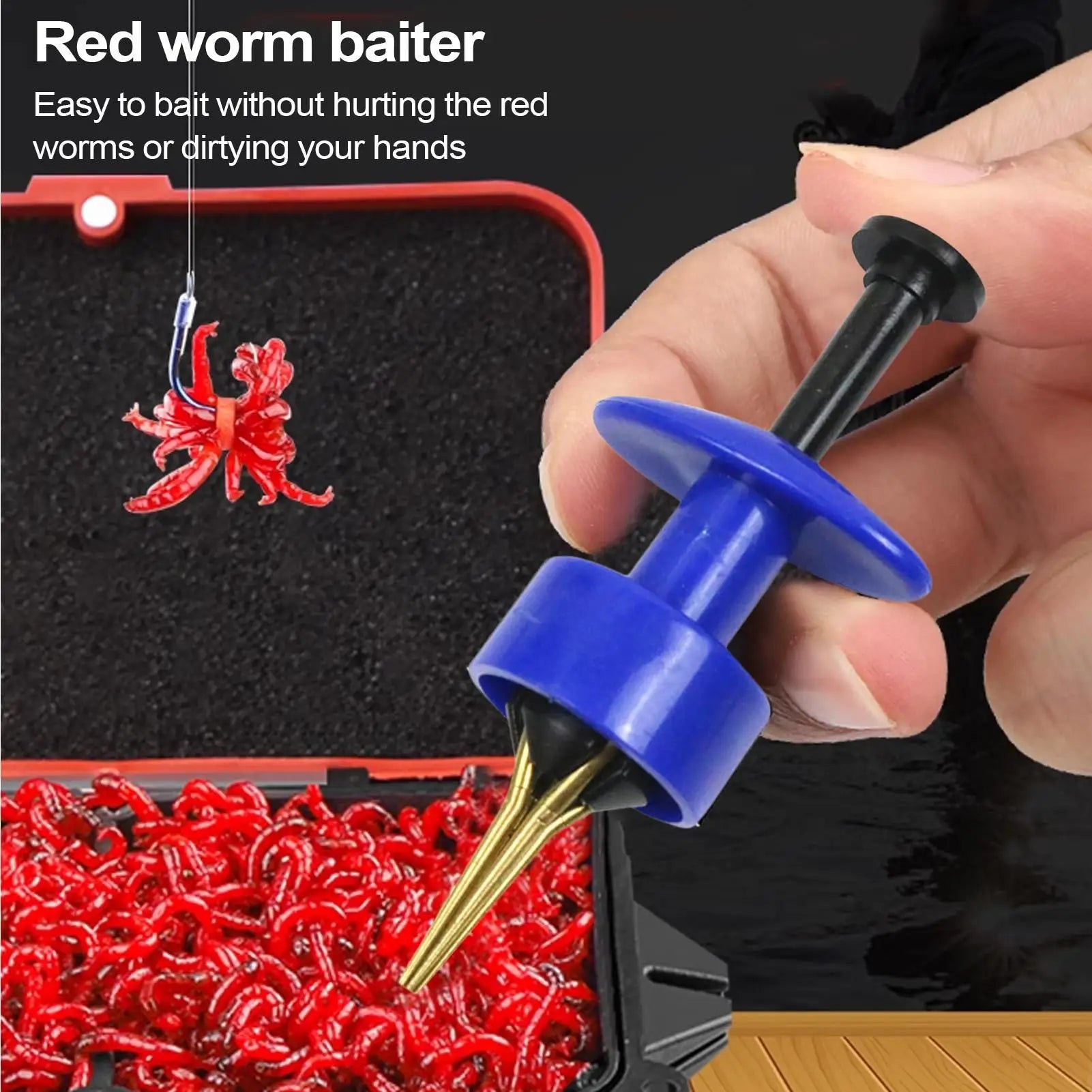 Lure Bander Portable Pellet Bander Anti-Slip Bait Tool Pellet Clip Fishing Accessories Kit Fishing Tackle Bait Bander for Carp Qme