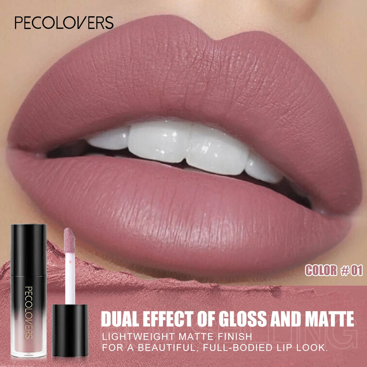 Multiple Colors Matte Velvet Lip Gloss Waterproof Long-lasting Qme