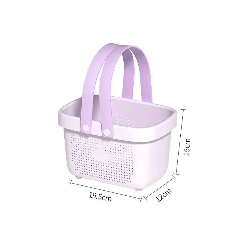 Basket Bin Dorm Room Bedroom Green Plastic Storage Basketfor Bathroom Qme Purple