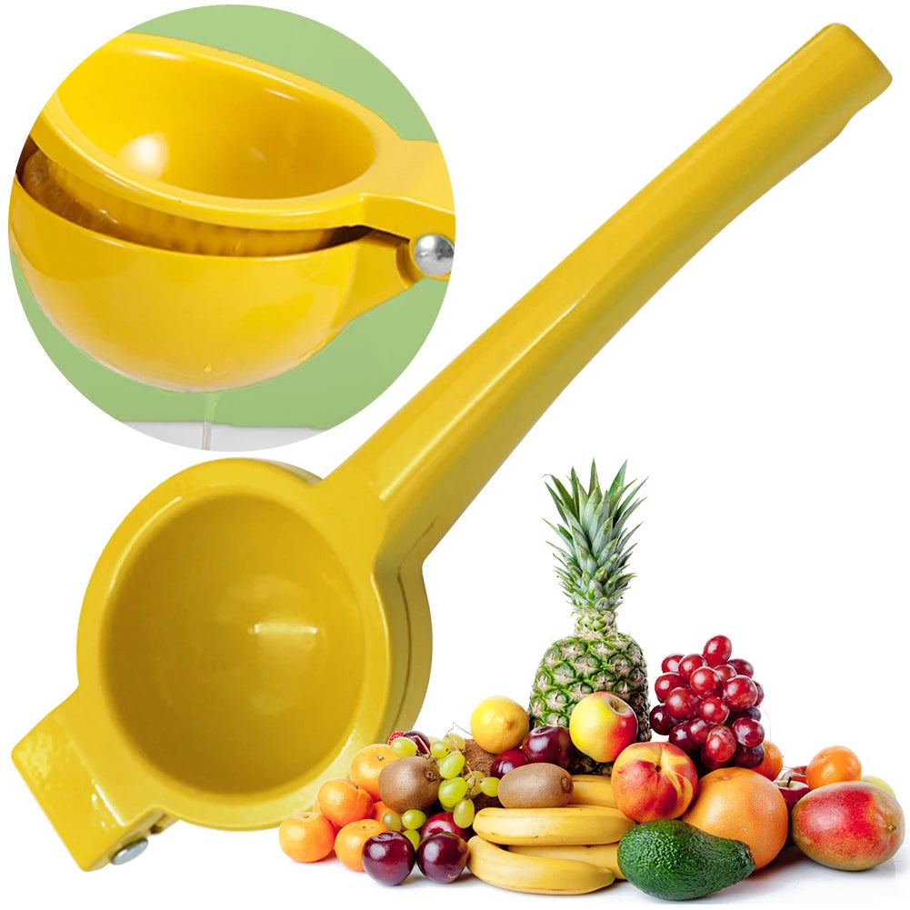 Home Manual Lemon Squeezer Lemon Squeezer Sturdy Hand Pressed Orange Fruit Juicer Aluminum Alloy Portable Practical Kitchen Tool Qme