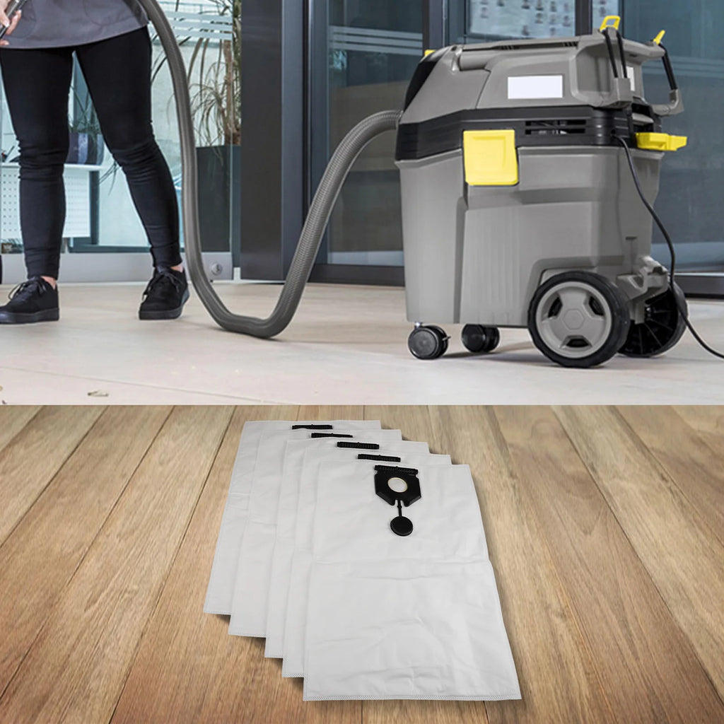 5pcs Dust Bags For Karcher NT 40/1 NT 50/1 Tact 2.889-155.0 Vacuum Cleaner Household Supplies Cleaning Tools Sweeper Accessories Qme