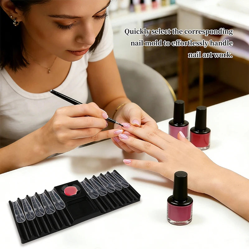 Nail Art Tool Mixing Palette Holder Versatile Brush Support Painting Qme