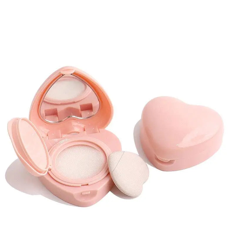 BB Cream Foundation Makeup Travel Refillable Mini Air Cushion Case Qme Heart