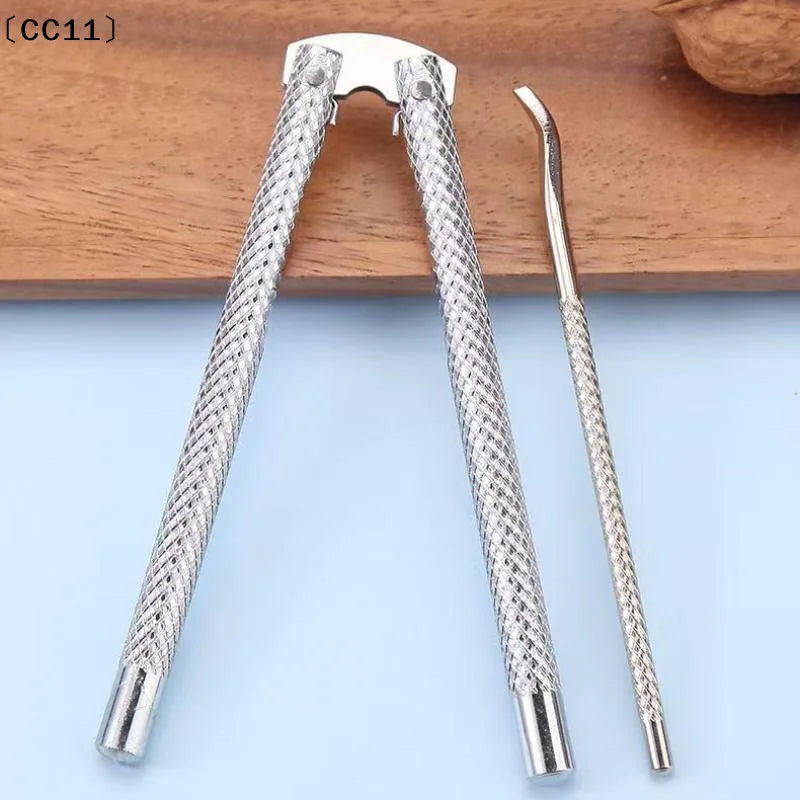 Walnut Cracker Stainless Steel Quick Crack Nut Easy Grip Heavy Duty Qme