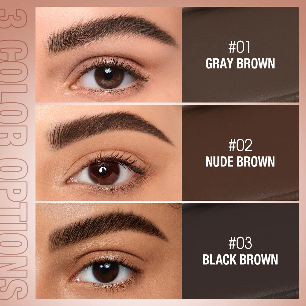 O TWO Eyebrow Pomade Brow Gel Wax 1 Waterproof Long Lasting Creamy Qme
