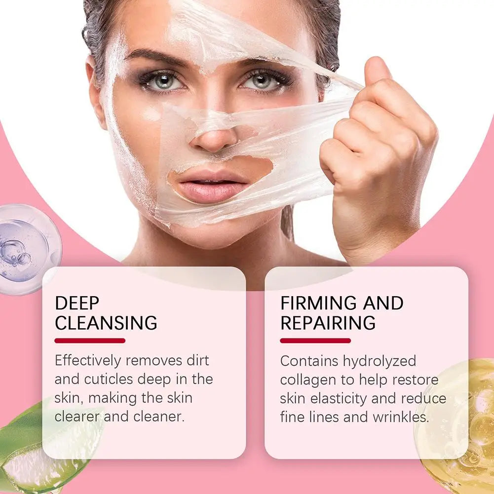 1 Moisturizing Collagen Night Wrapping Mask Elasticity Hydration Peel Qme