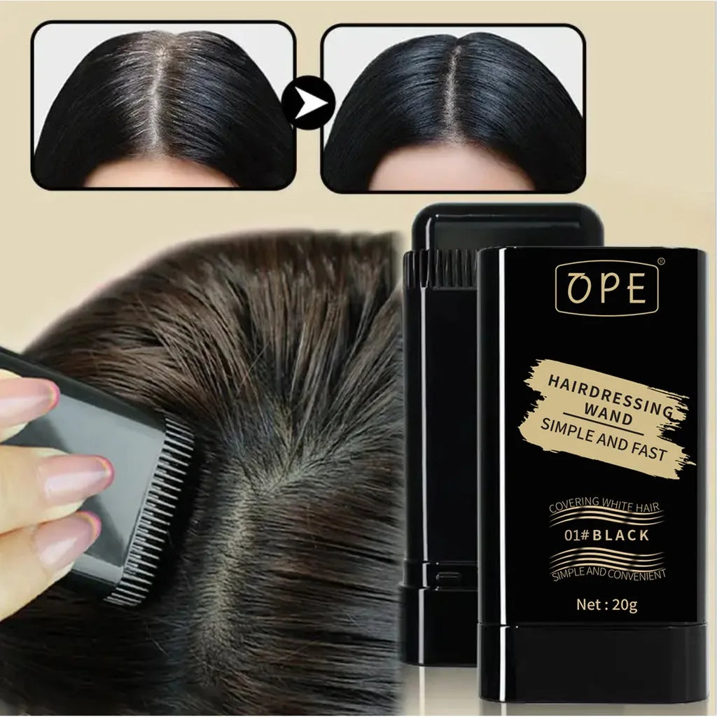 Three-color Hair Dye Stick Miracle Covering Gray Long-lasting Qme