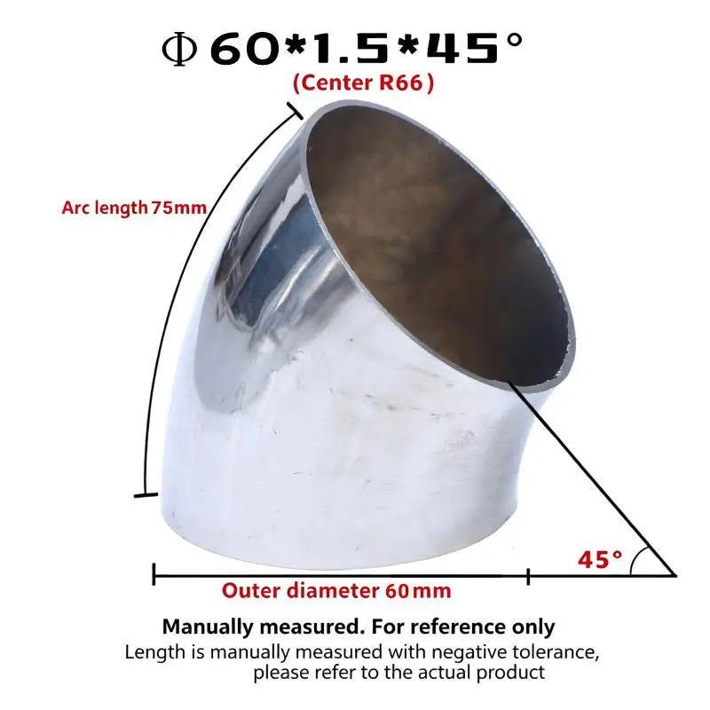 Sanitary Food Grade 45 Degree Weld Elbow 304 Stainless Steel, Polished Butt Weld Pipe Fitting 16-80mm OD Press Fitting Qme A17