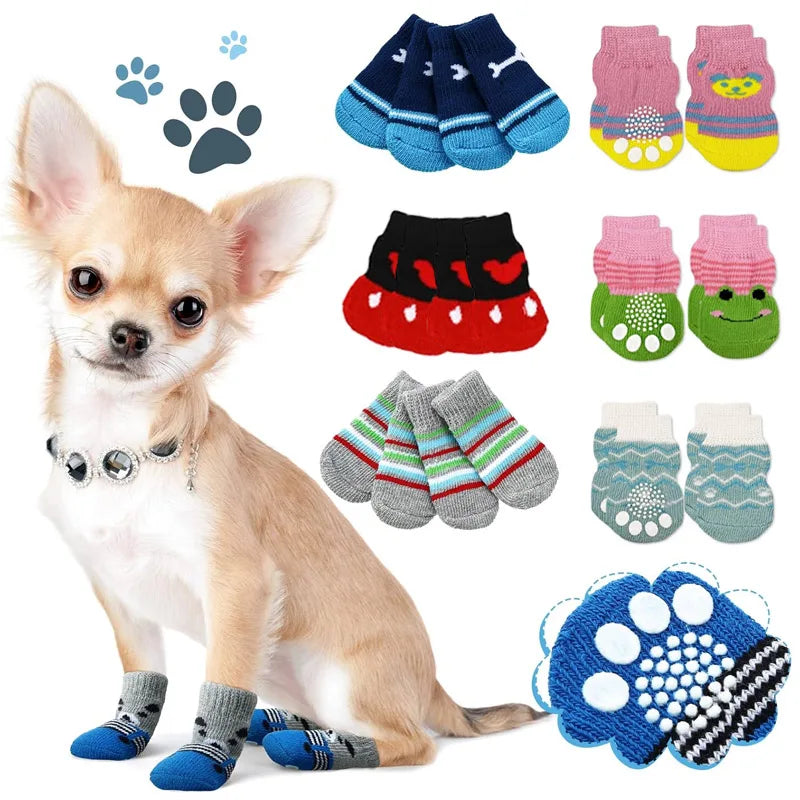 Suitable for ultra small dogs and cats, anti slip indoor pet paw protection, indoor hardwood floor wearing, multiple styles Qme
