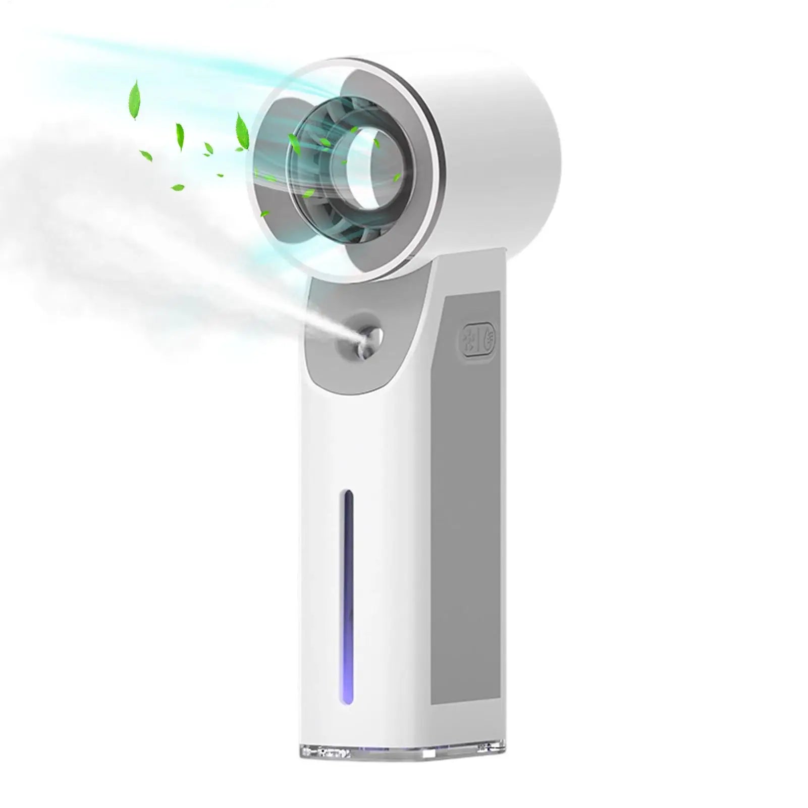Misting Fan Portable Cooling Rechargeable 30ml Water Tank Battery Powered Mister Fan for Travel Camping Hiking Fishing Summer Qme
