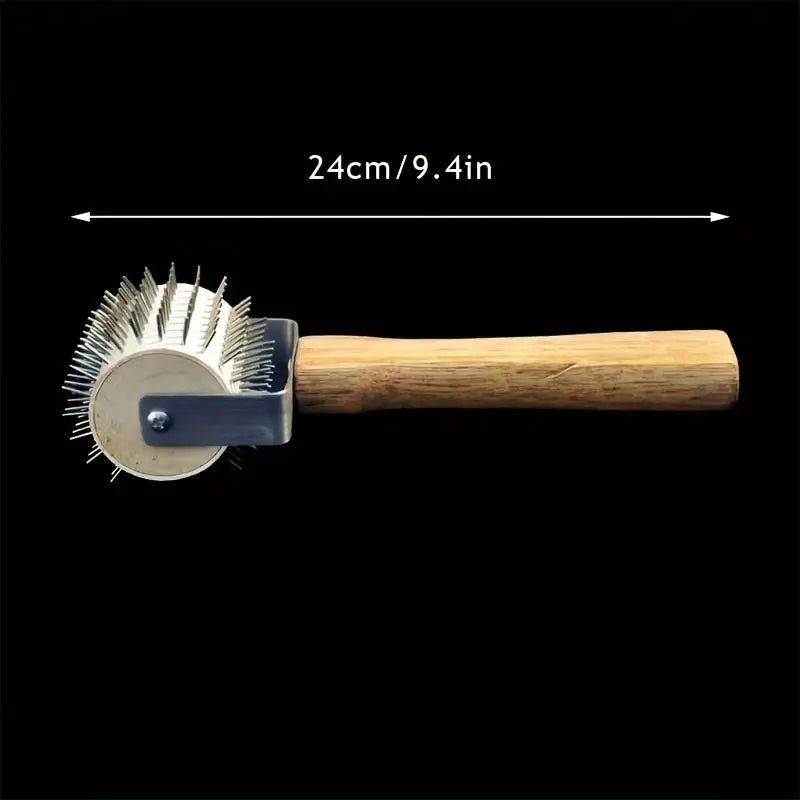 Wheel Uncapping Fork Gear Bee Honeycomb Rake Needle Roller Honey Qme