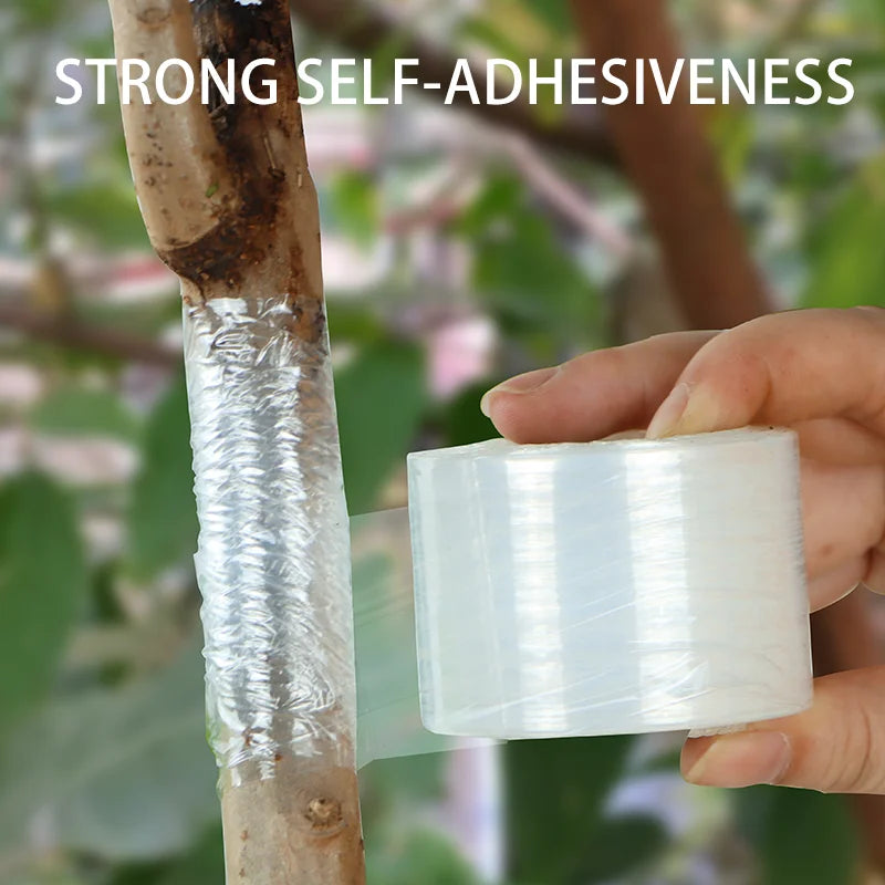 200M 40/60mm Self-adhesive PE Grafting Tape Film Stretchable Garden Tree Plants Seedlings Vine Tomato Grafting Accessories Qme