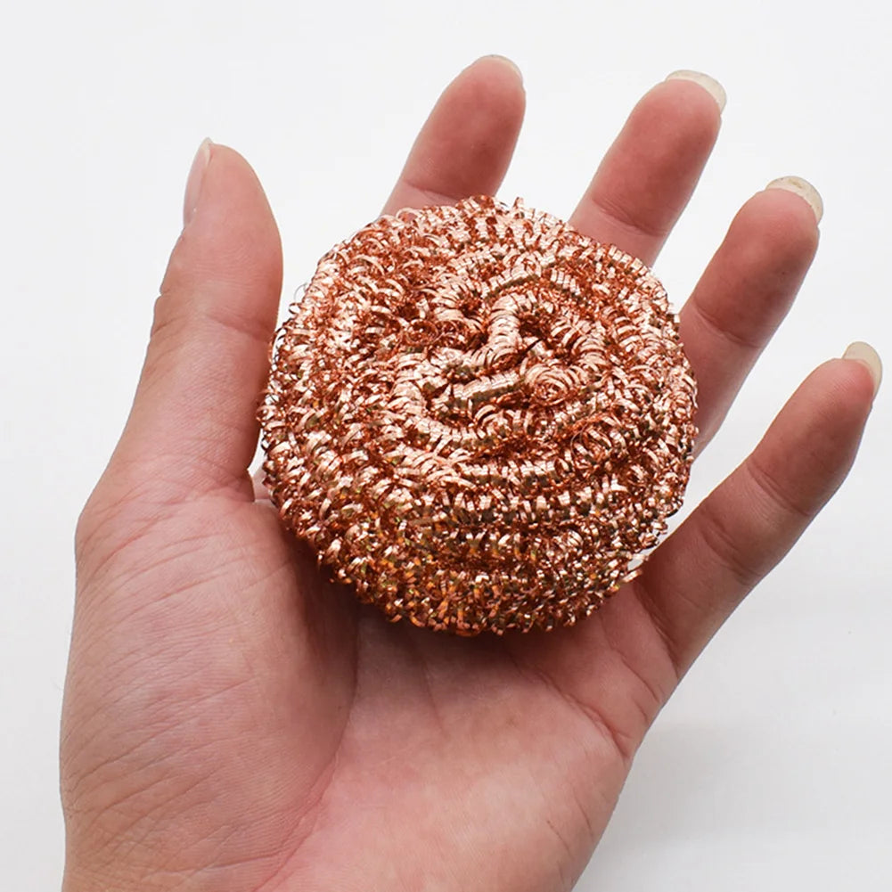 10PCS Copper Metal Wire Sponge Ball Iron Tip Nozzle Cleaner Slag Remover Cleaning Ball Desoldering Soldering Iron Mesh Filter Qme