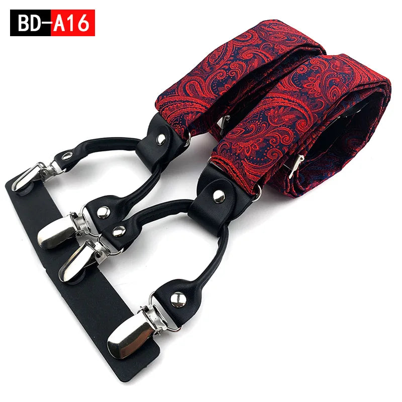 Men's Suspenders Strong Clip Adjustable Y Shape Back Costume Tuxedo Qme cl-2