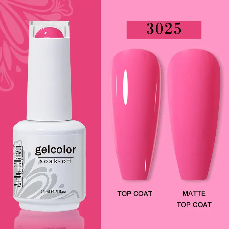 Arte Clavo15ml Gel Nail Polish Burgundy Red Brown Chocolate Art Soak
